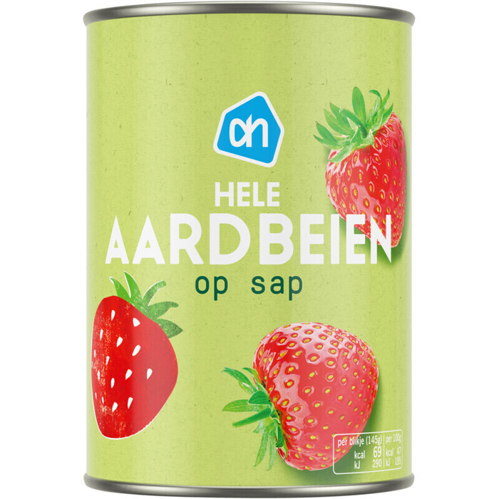 aardbeien op siroop (blik, 400g)