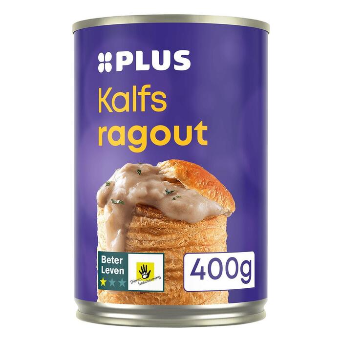 PLUS Kalfsragout BLK 1 ster (Blik, 400g)