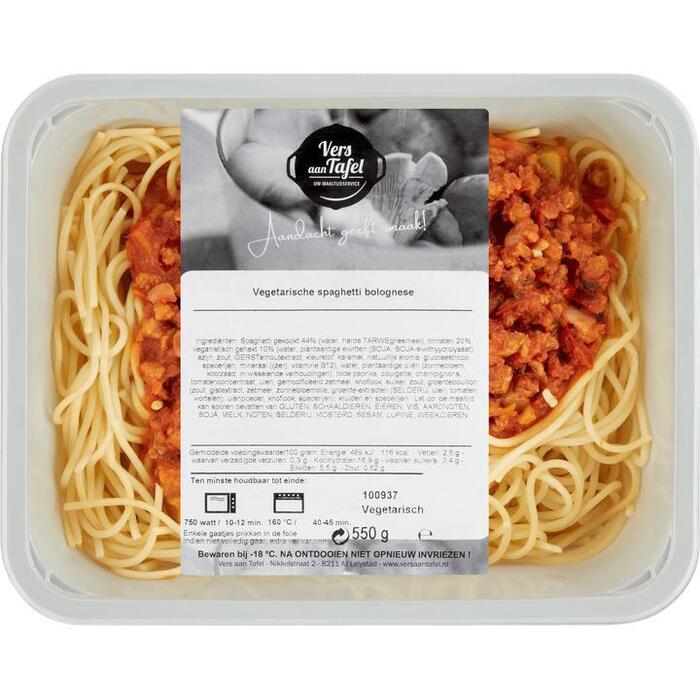 Vers Aan Tafel Vegetarische Spaghetti Bolognese 550 g (550g)