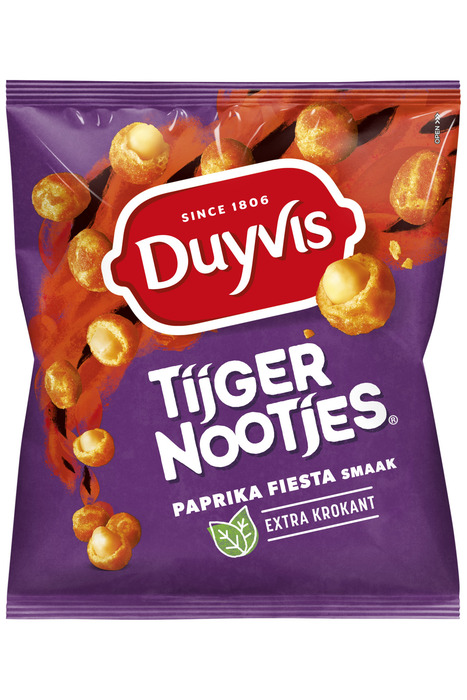 Duyvis Tijgernoten Fiesta Paprika 275 gr (275g)