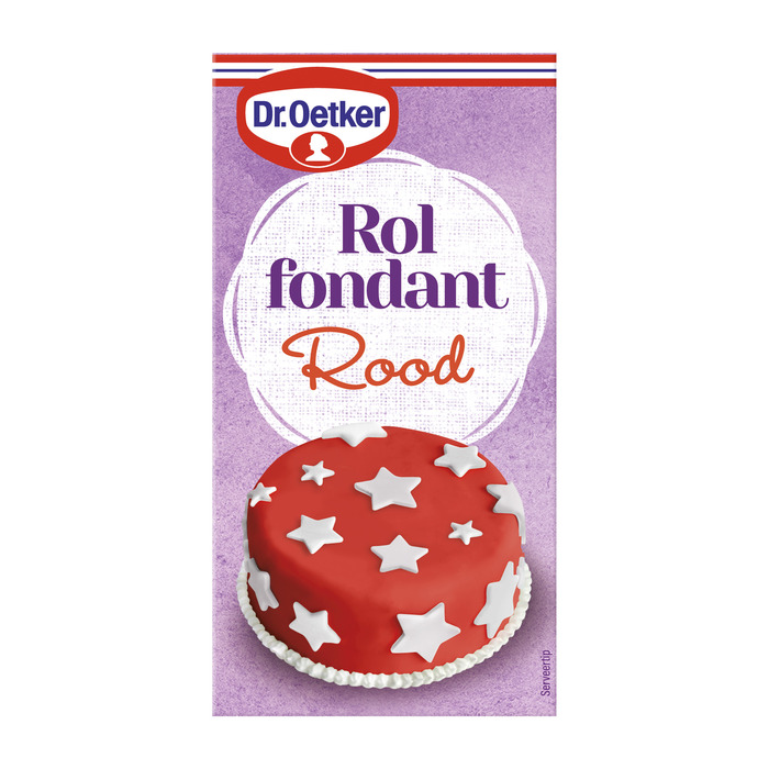 Dr. Oetker Rolfondant decoratie rood 200 g (200g)