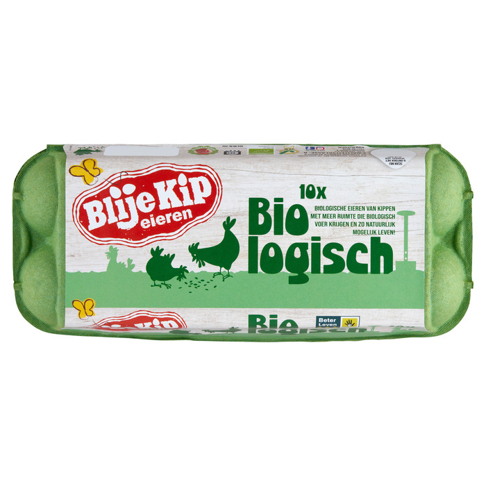 Biologische eieren (doos, 10 × 130g)