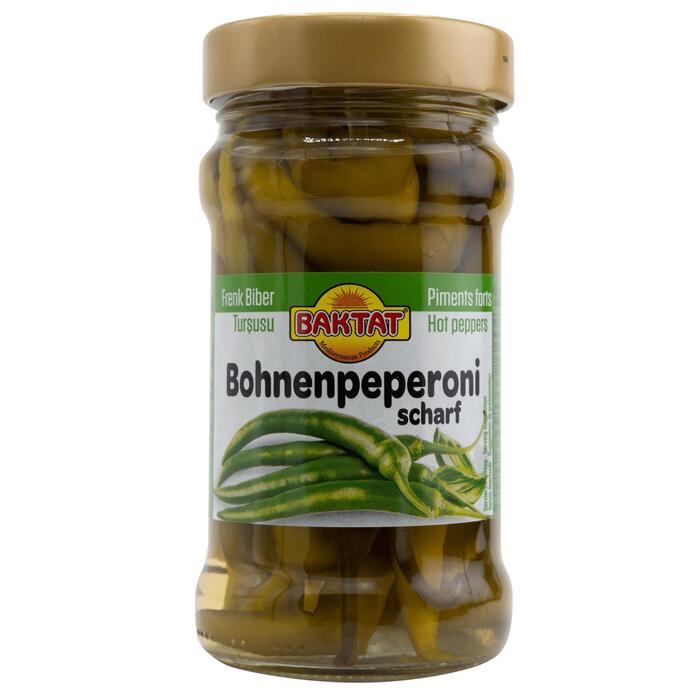 Baktat peperoni's in zuur 270 gr. (Pot, 270g)