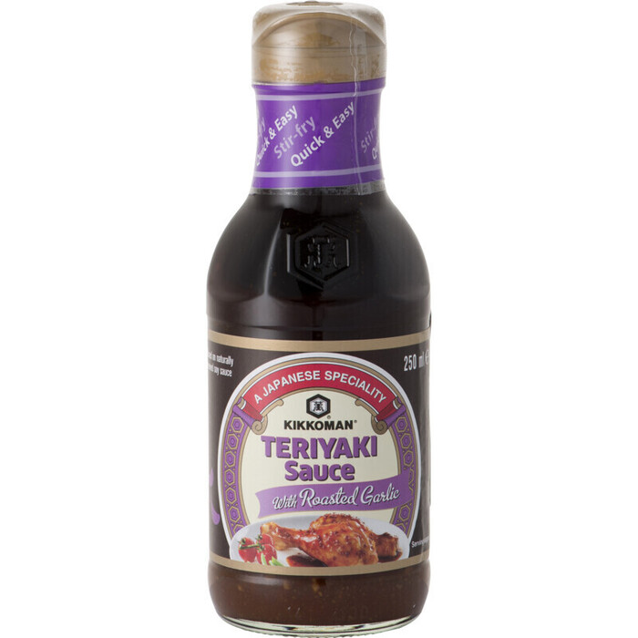 Kikkoman Teriyaki sauce roasted garlic (250ml)
