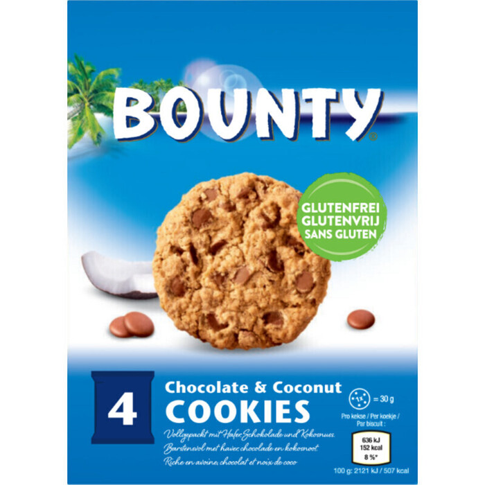 Bounty Chocolate & coconut cookies gluten free (120g)