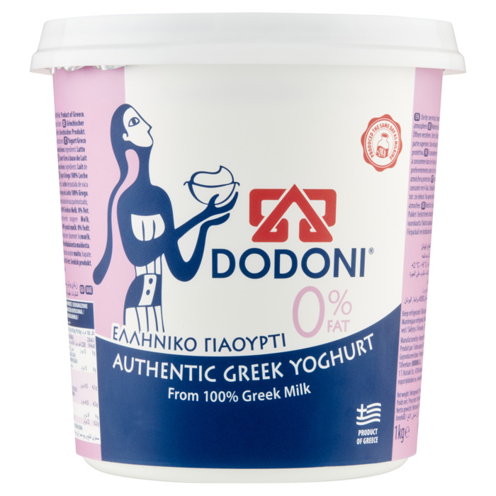DODONI Authentic Greek Yoghurt 0% Fat 1 kg (1kg)