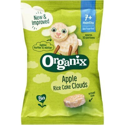 Organix Rijstwafels Apple Rice Cake Clouds 40 g (40g)