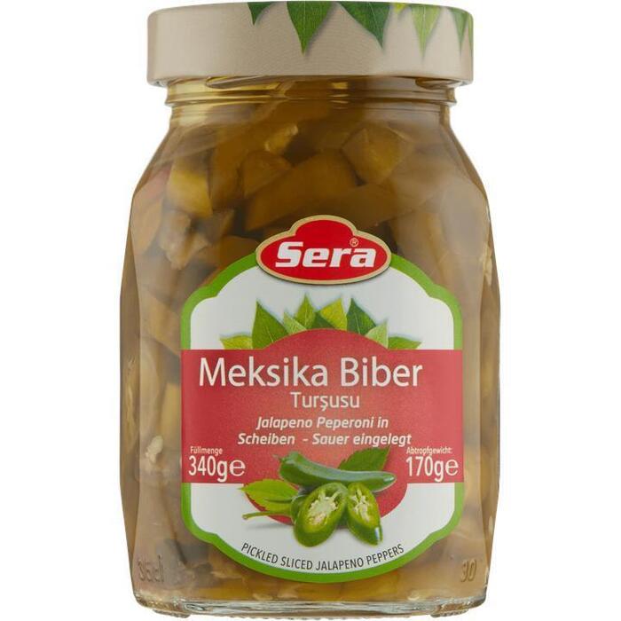 Sera Meksika Biber Pickled Sliced Jalapeno Peppers 340 g (340g)