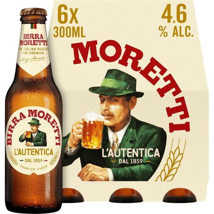 Birra Moretti L'Autentica 6 x 30cl fles (Set, 6 × 30cl)