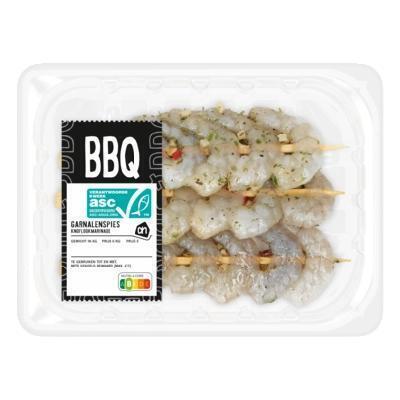 AH BBQ garnalen spies knoflook (130g)