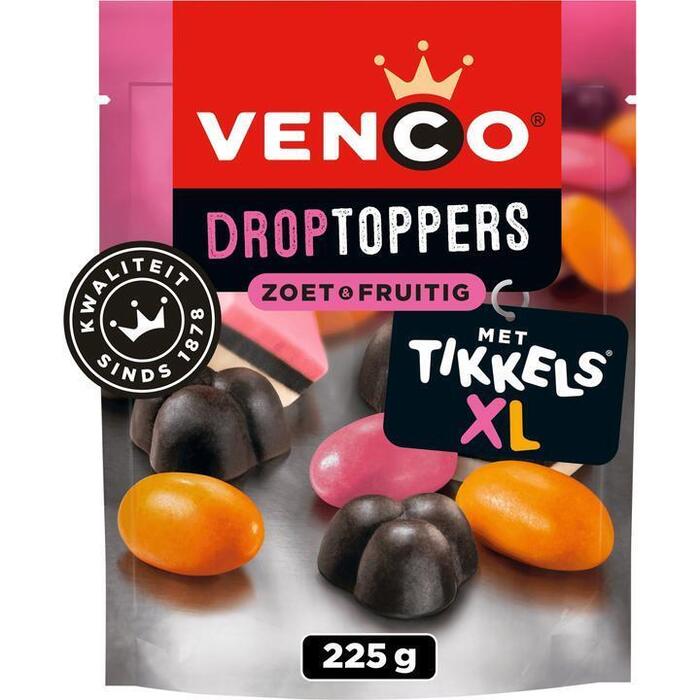 Venco Droptoppers Zoet & Frutig met Tikkels XL 225 g (225g)