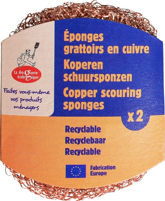 Koperen schuursponzen