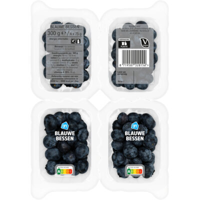 AH Blauwe bessen 4-pack (300g)