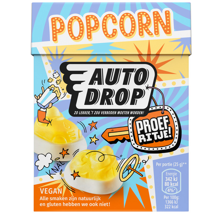 Autodrop Proefritje Popcorn 220 g Doos (220g)