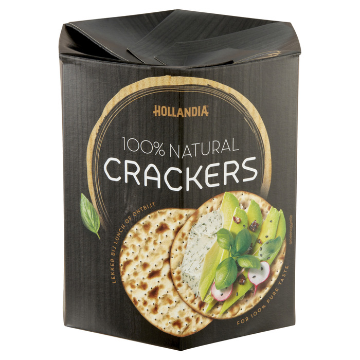 Hollandia 100% Natural Crackers 16 Stuks (100g)