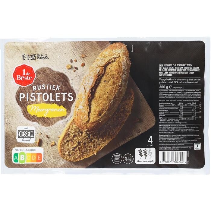 1 de Beste Pistolet rustiek meergranen 4 stuks (300g)