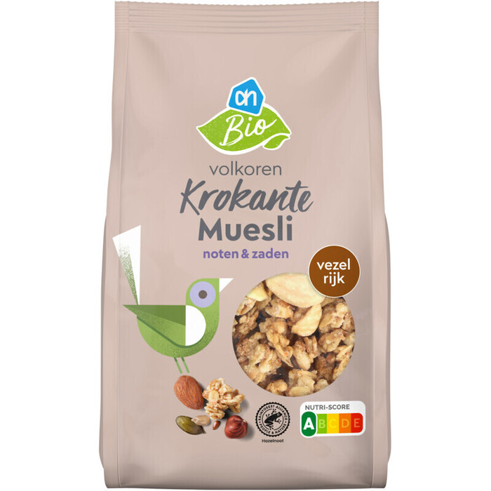 AH Biologisch Krokante muesli noten & zaden (350g)