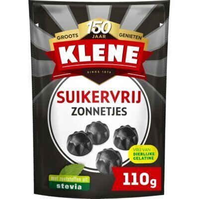 Klene Suikervrij Zoete Zonnetjes 110 g (Zak, 110g)