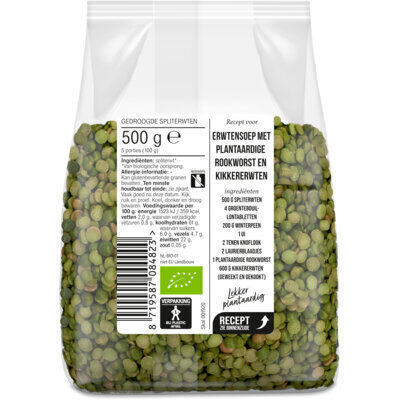 AH Biologisch Spliterwten (500g)