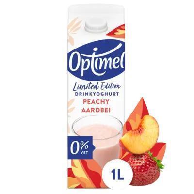 Optimel drinkyoghurt Seizoensvariatie Rode vruchten Munt (Pak, 1L)
