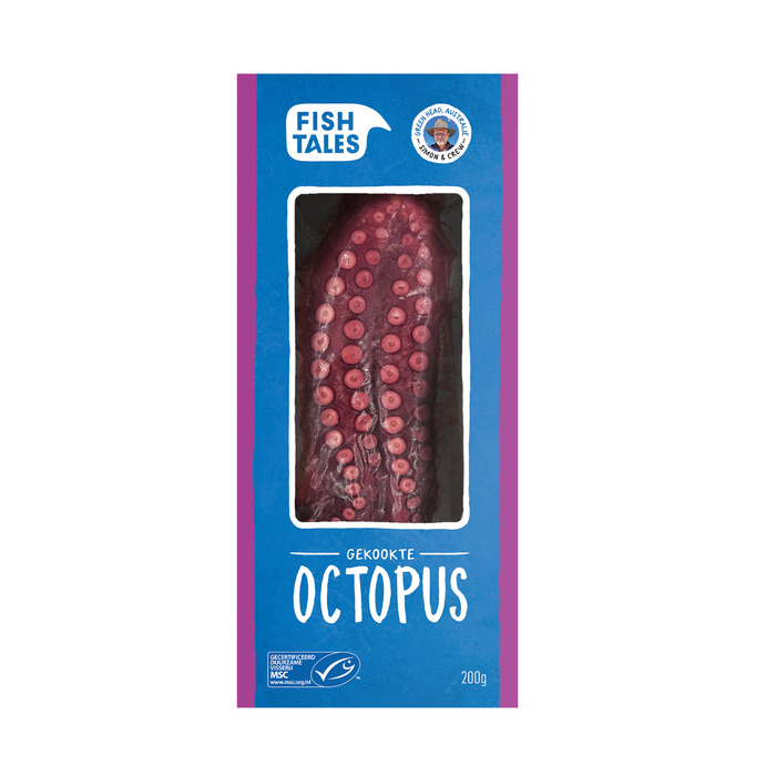 Fish Tales Gekookte octopus (200g)