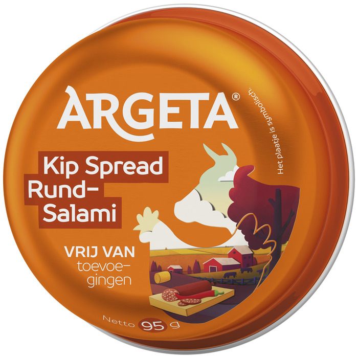 Argeta Kip spread rund salami (95g)