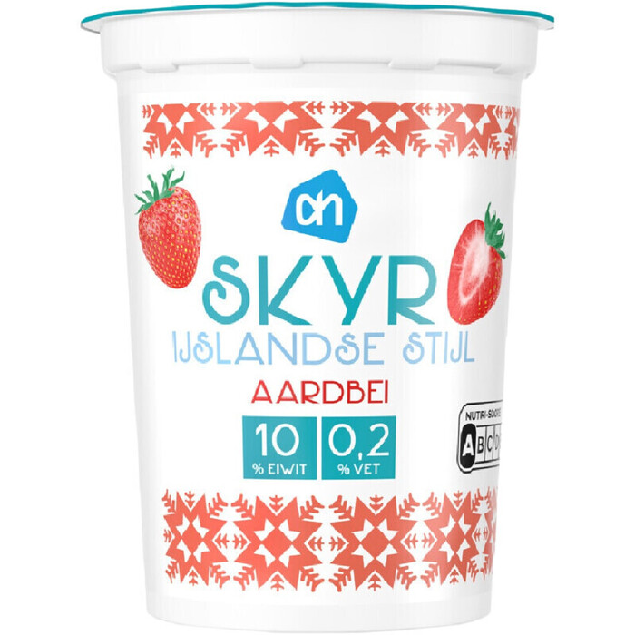 AH Skyr IJslandse stijl aardbei (500g)