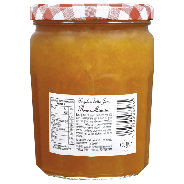 Confiture perzik (750g)