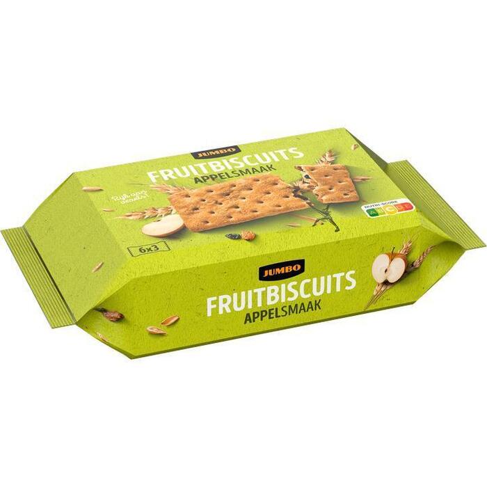Jumbo Fruitbiscuits Appel 262g (262g)