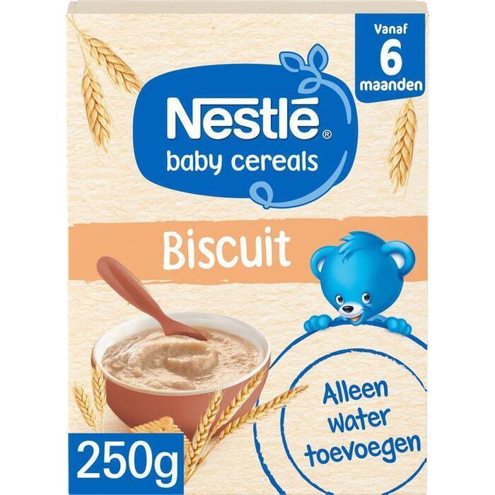 Nestlé Ontbijtpapje biscuit 6+ mnd baby pap (Doos, 250g)