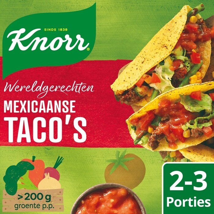 Wereldgerecht mexiaanse tacos (Doos, 136g)
