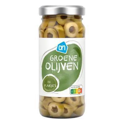 Groene olijven in plakjes (235g)