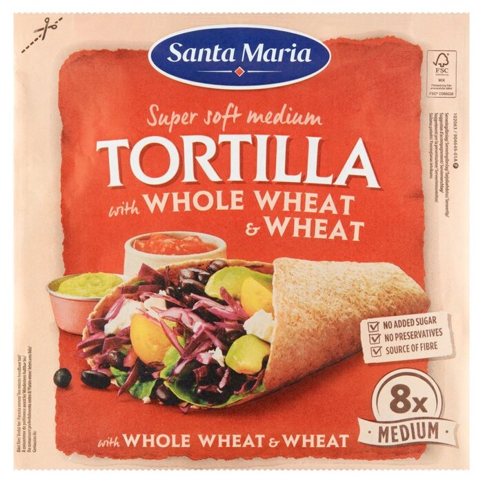 Santa Maria Tortilla whole wheat (Zak, 320g)