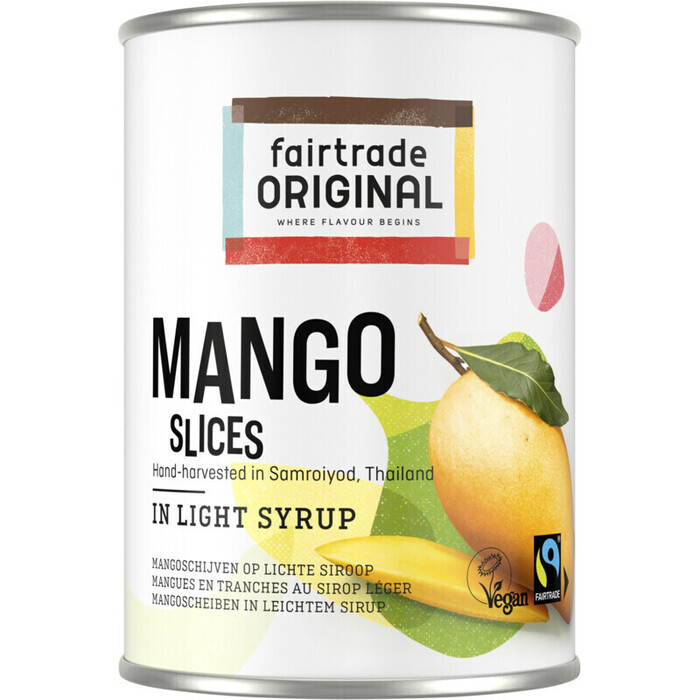Fairtrade Original Mango Scheiben in Leichtem Sirup 425 g (425g)