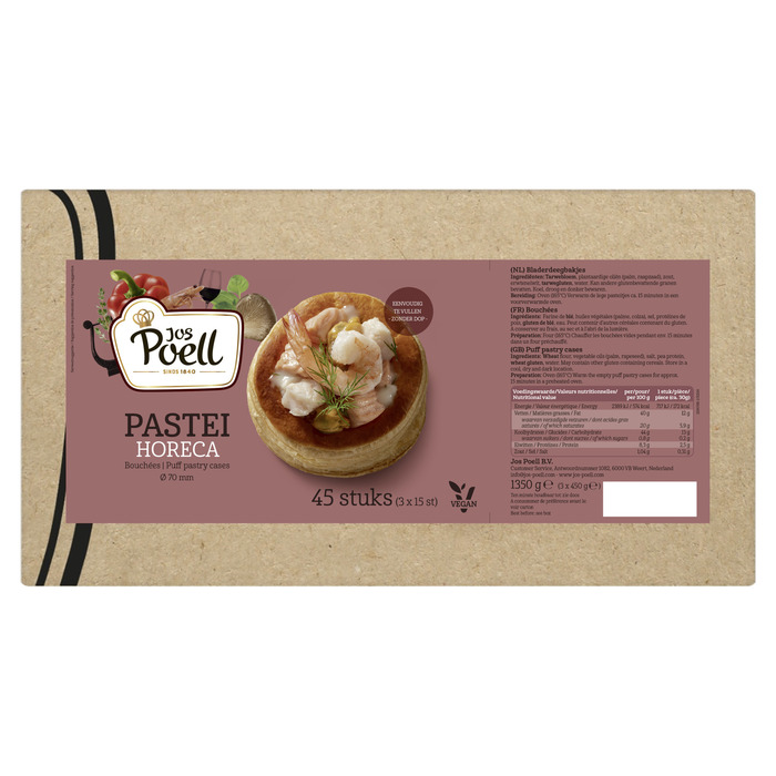POELL PASTEITJES     70MM 45ST (bak, 45 × 10g)