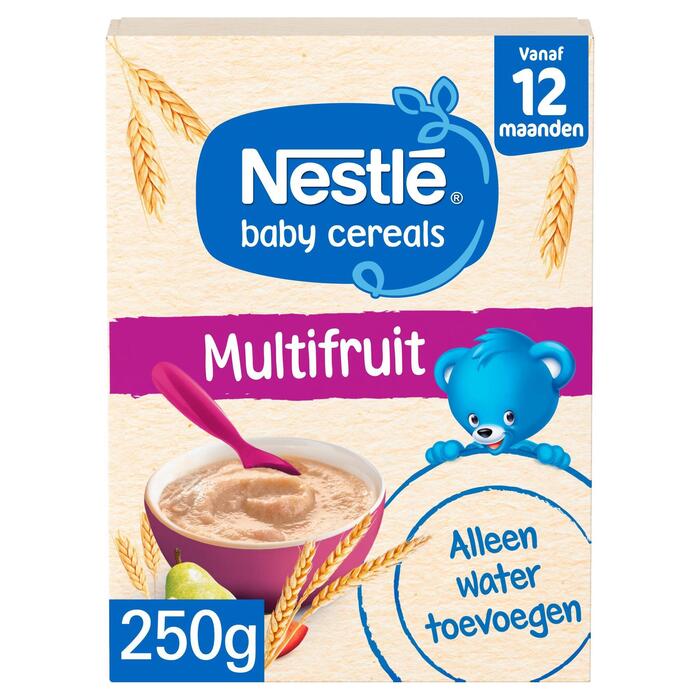 NESTLÉ Ontbijtpapje Multifruit 12+ mnd baby pap (Doos, 250g)