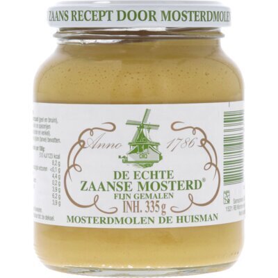 De Echte Zaanse Mosterd, fijn gemalen (pot, 335g)