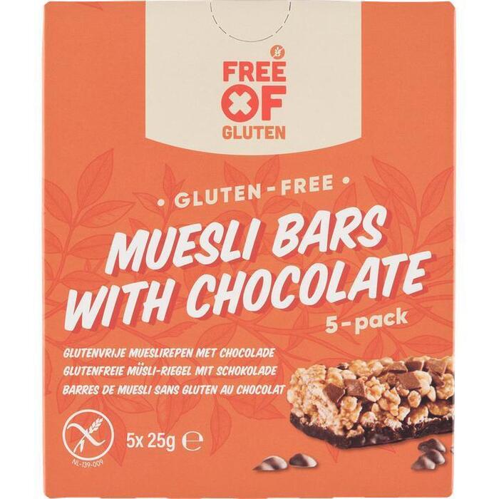 Free Of Gluten GV Mueslibars choco 125g (5 × 25g)