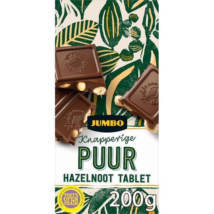 Jumbo Pure Chocolade met Hazelnoot Tablet 200 g (200g)