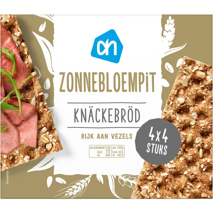AH Knackebrod zonnebloempit lijnzaad (265g)