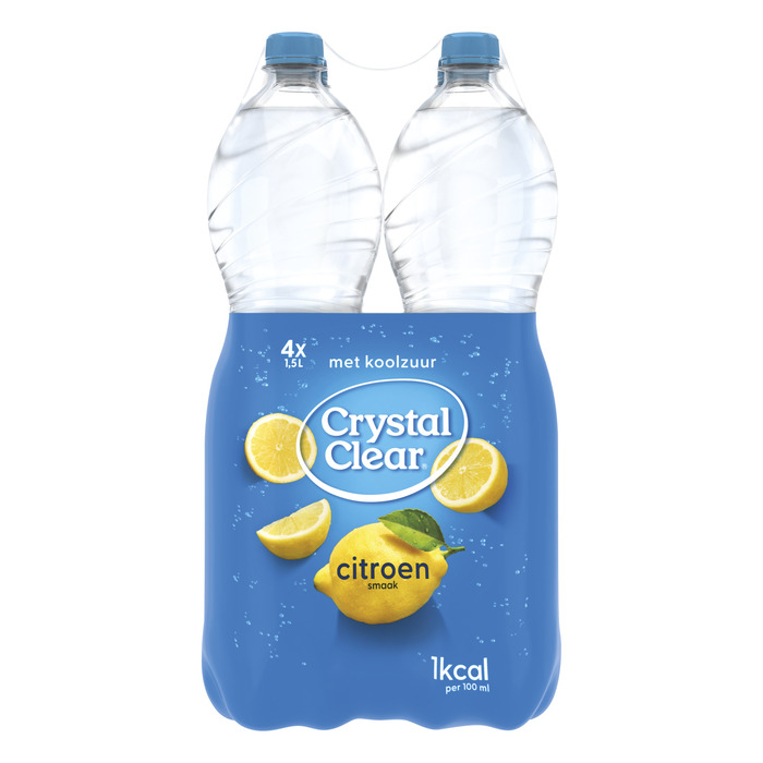 Crystal Clear Sparkling Lemon Multipack Fles 4 X 1,5L (4 × 1.5L)