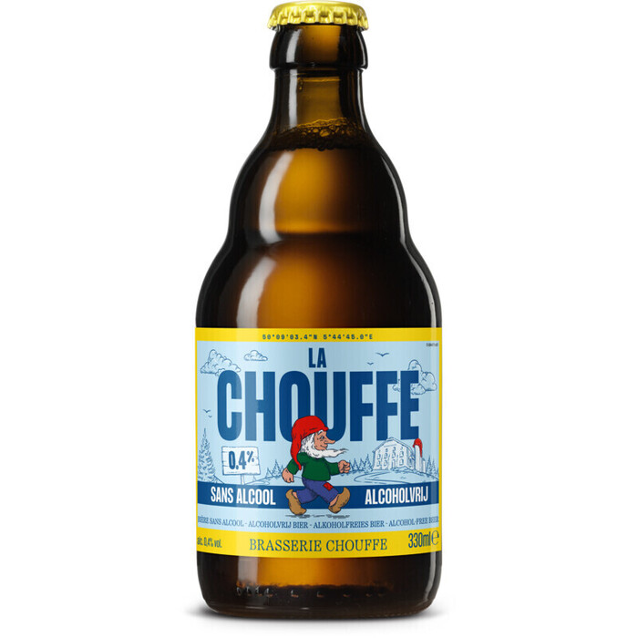 Chouffe Belgisch Bier zonder Alcohol Fles 330 ml (33cl)