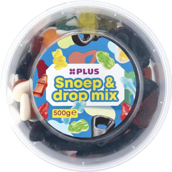 PLUS Snoep/drop mix (Pot, 500g)