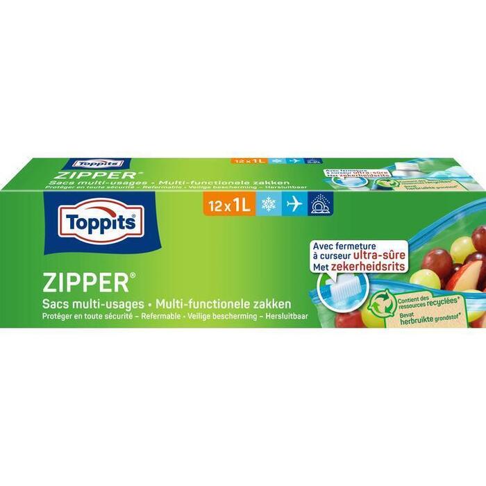 Diepvrieszak Zipper 1 liter (12 st.)