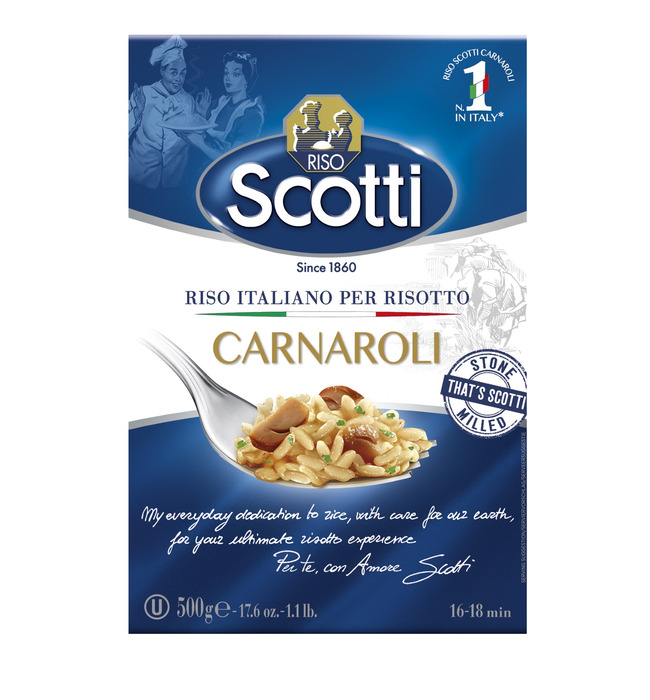 Riso Scotti Italian Superfine Carnaroli Rice for Risotto 500 g (Doos, 500g)