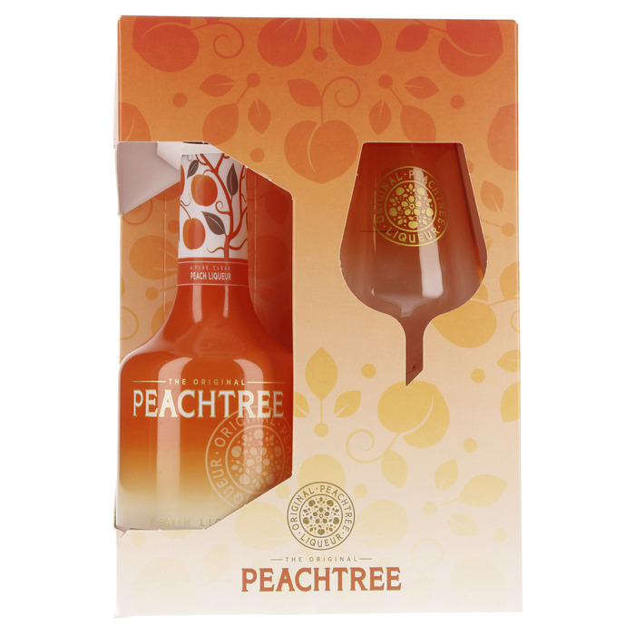 Peachtree The Original Peach Liqueur + Glas (0.7L)