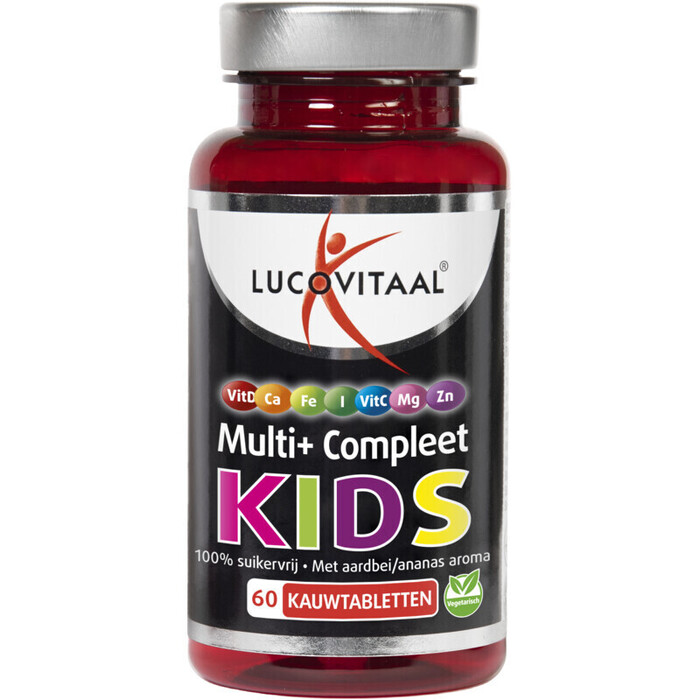 Lucovitaal Multi+ compleet kids kauwtablet (60 × 1.4g)