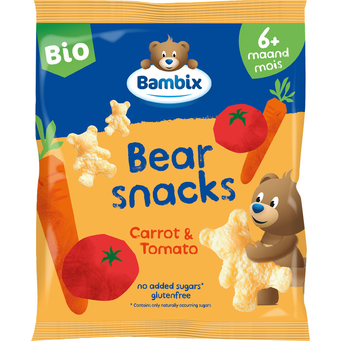 Berensnacks bio wortel tomaat 6+mnd (30g)