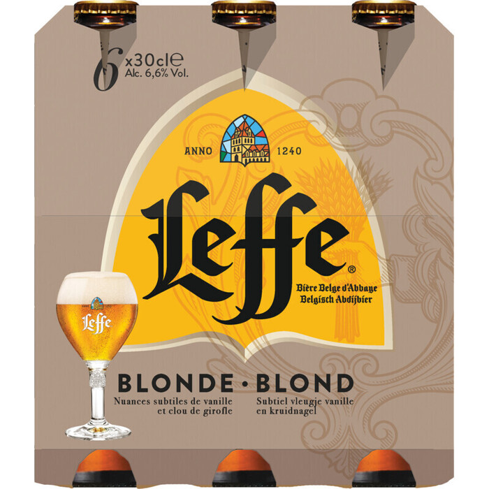 Leffe Blond (Fles, 6 × 30cl)