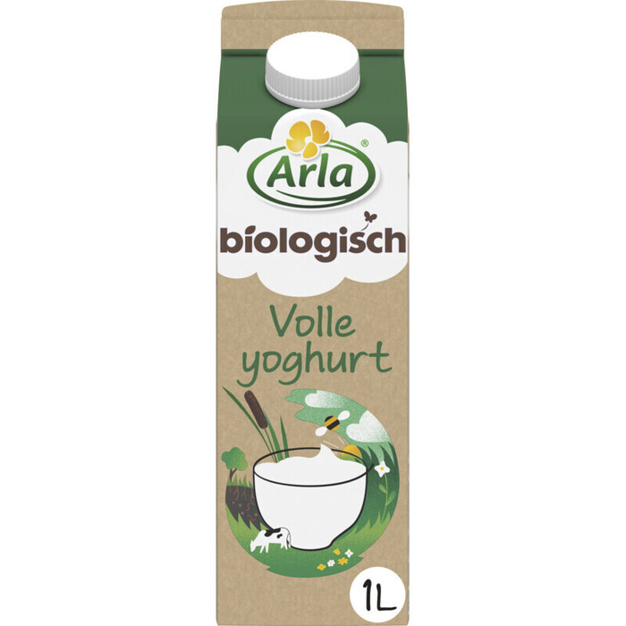 Arla Biologische Volle Yoghurt 1 L (Pak, 1L)